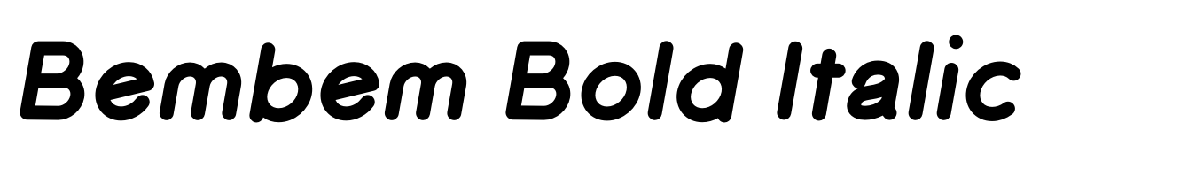 Bembem Bold Italic